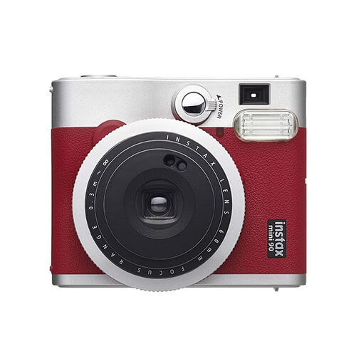 FUJIFILM instax mini 90 Polaroid câmera de filme vermelho